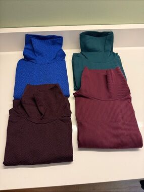 Athleta Women's Turtleneck Tops - Blue, Teal, Burgundy, Plum - Possible to buy 1